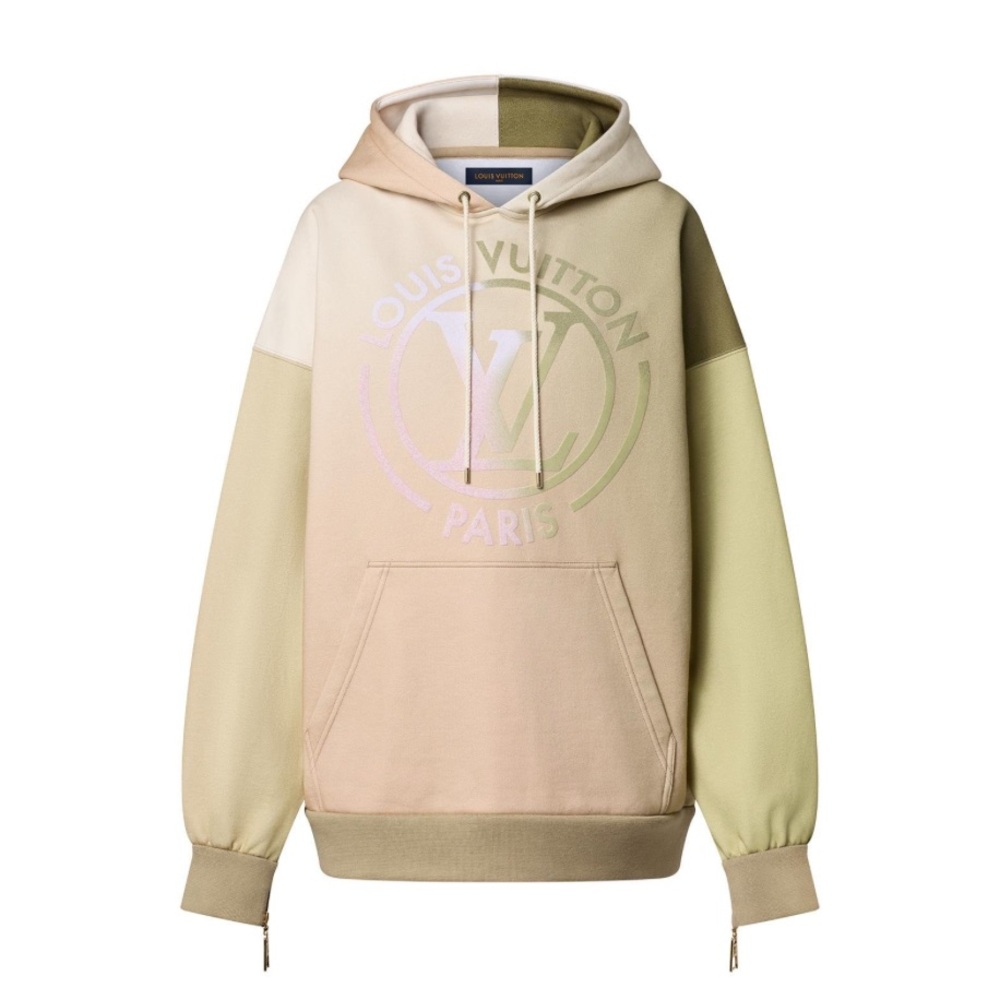 Louis Vuitton Cream Sweater with Modern Color Blocking